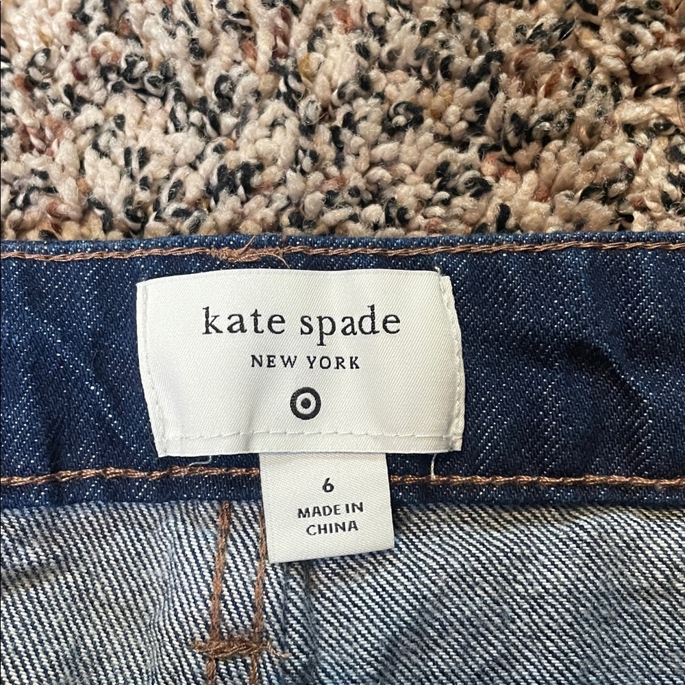 Kate Spade X Target High Rise Rolled Cuff Dark Blue Ankle Jeans Size 14 | NWT! - Picture 10 of 12